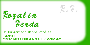 rozalia herda business card